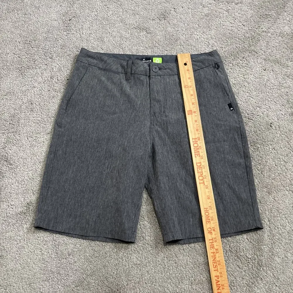 Quiksilver Amphibian Shorts Mens 30 Gray 4-Way Stretch Hybrid Casual Chino